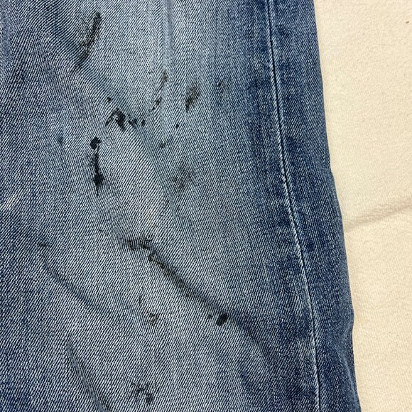 Levi's 513 Blue Jeans Size 31x32 Slim Straight Leg Mid-Rise Stretch Denim Men's - Picture 12 of 16